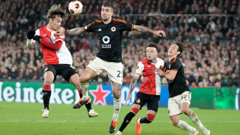 Feyenoord Bermain Imbang Melawan AS Roma dalam Leg Pertama Play Off 16 Besar Liga Europa