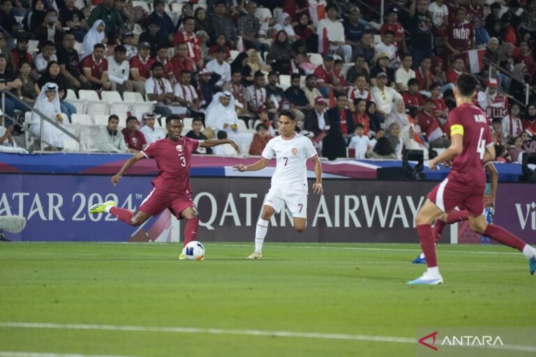 Indonesia kalah 0-2 dari Qatar dalam pertandingan pembuka Piala Asia U-23