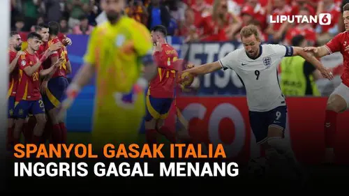 Spanyol Menaklukkan Italia, Inggris Gagal Memenangkan Pertandingan