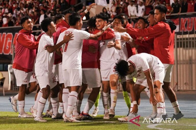 Timnas U-17 Indonesia memimpin 7-0 melawan Mariana Utara pada paruh pertama pertandingan.